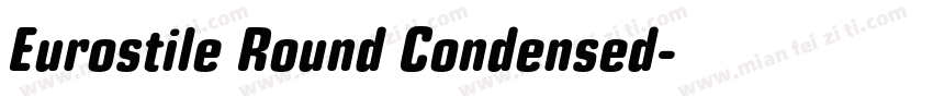 Eurostile Round Condensed字体转换